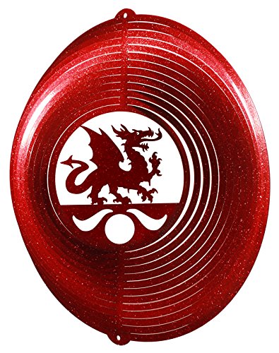 DRAGON CIRCLE Swirly Metal Wind Spinner