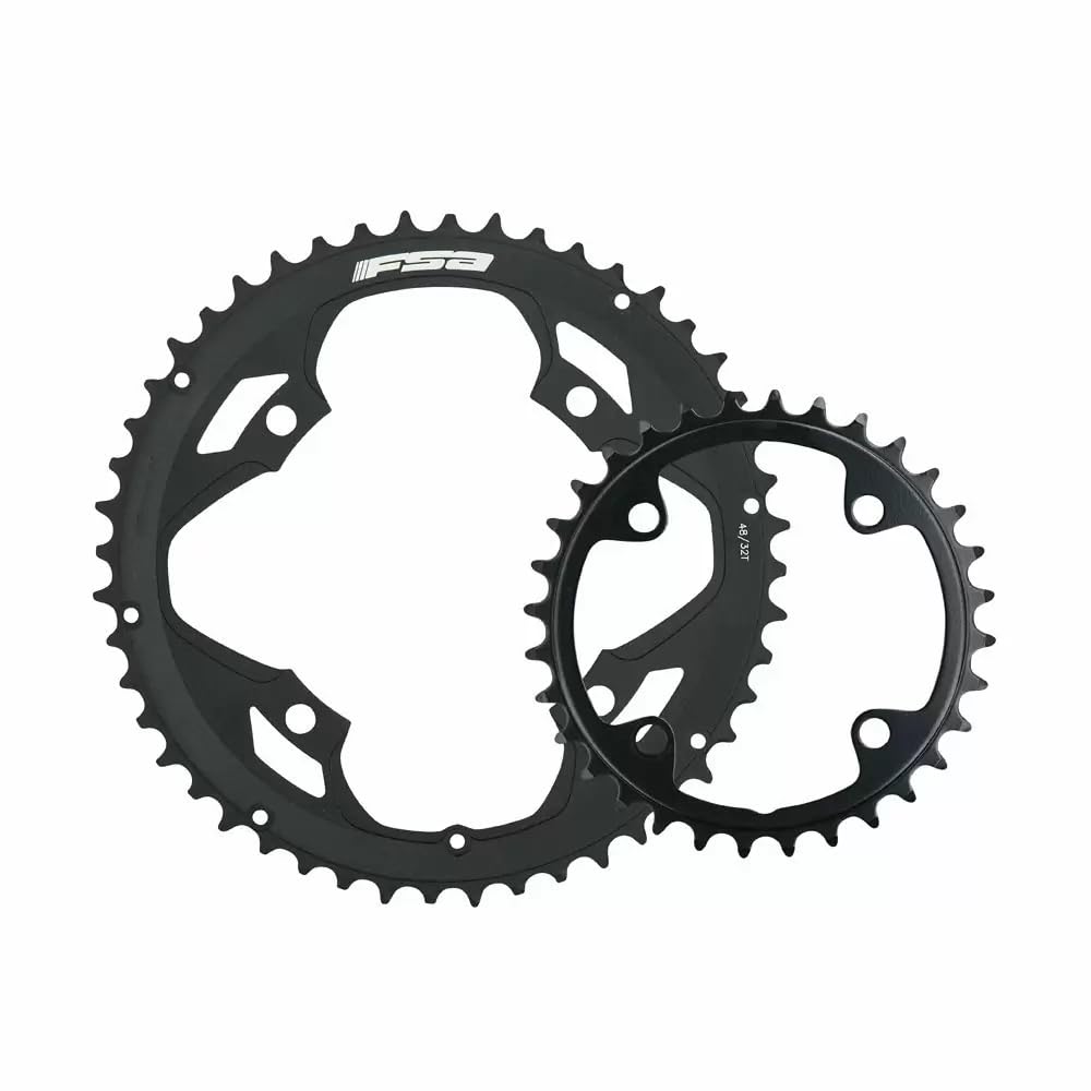 FSA Unisex Adult Pro 2x11 Road Chainring - Black, 90 × 36T
