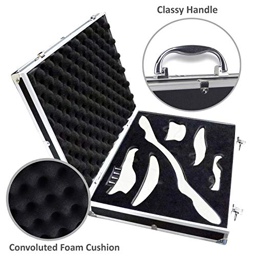 Professional Set of 6 Pcs Medical Grade Stainless Steel Gua Sha Scraping Massage Tools, Myofascial Release Kit for Soft… - Image 3