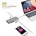 AVOTCH USB-C Digital AV Multi-Port Adapter, USB C Hub,3.1 Type C Hub, HDMI 4K Output, Card Reader, 3 USB 3.0 Ports for 2016 MacBook Pro and More USB C Devices - Grey