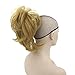 10 Colors Wavy Hairpieces Claw Ponytail Synthetic Hair Blonde Gray Little Pony Tail Clip In Hair Extension T1B/613 12inches