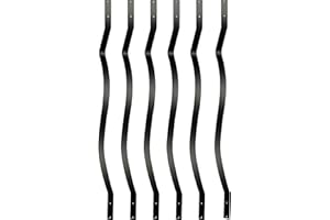 Akenow Deck Balusters 61 Pack Metal Deck Spindles, 32.25"x1" Staircase Baluster with Screws, Metal Deck Railing for Wood and Composite Deck, Stylish Baluster for Outdoor Stair Deck Porch