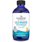 Nordic Naturals Ultimate Omega Liquid, 2840mg Fish Oil, Lemon Flavor - 4oz | Fish Oil Supplement with EPA &amp; DHA. supports brain &amp; heart health. Non-GMO liquid form. 24 servings.