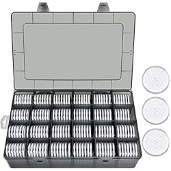 FULLCASE 168 Pieces 46mm Coin Capsules with Foam