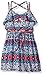 Speechless Girls' Slub Knit Knee Length Sleeve Less Double Strap V-Neck Dress