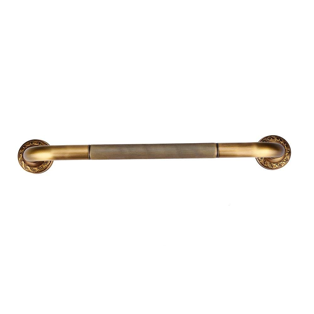 Bathtub Safety Handle Curved Assist Bathroom Grab Bar Brass Rack Wall Mount Punch-Free Tub Handrail for Elderly Pregnant Women Home Hotel Accessories
