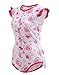 Littleforbig Adult Baby Diaper Lover Snap Crotch Romper Onesie -Princess Hearts