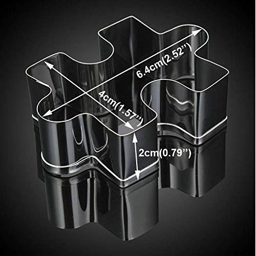 Christmas Cookie Cutter Set - 4 Piece - Holiday Stainless Steel Cookie Cutters - Puzzle Pattern- DIY Cake Biscuit Decoration Molds - Thumbnail 6