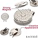 FINGER TEN Golf Ball Markers 3 Pcs with 3 Pack Hat Clip Value Gift Set, Mark Pattern USA, Eagle, Ribbon in Choice for Men Women Kid (All USA Flag)