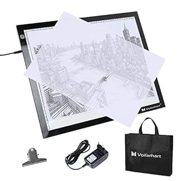 Voilamart LED Leuchttisch A3 Light Pad Leuchtkasten LED Leuchtplatte Licht Tracer Artcraft Light Box Leuchtplatte Licht Tragb
