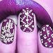 CICI&SISI Nail Art Stamping Plates Kit Love Valentine's Day Set Plate Manicure Template 4 Pieces-Love
