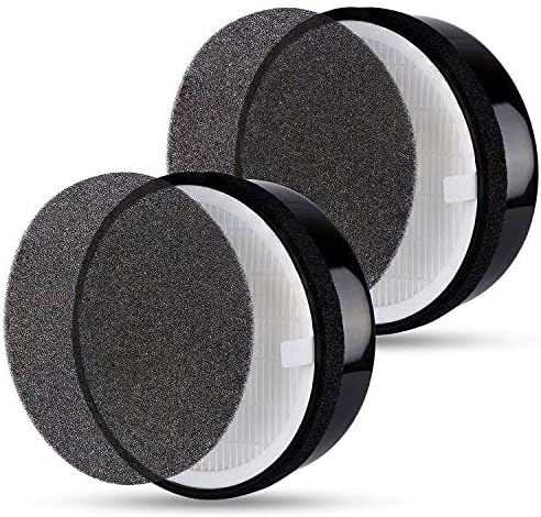 EQUIL Air Filter Replacement for LEVOIT Purifier LV-H132 RF (2-Year Warranty) Home Cleaner for Allergy | Pet Dander | Smoke | Dust | Odor | HEPA & Activated Carbon Filter + Pre Filter (2 Pack)