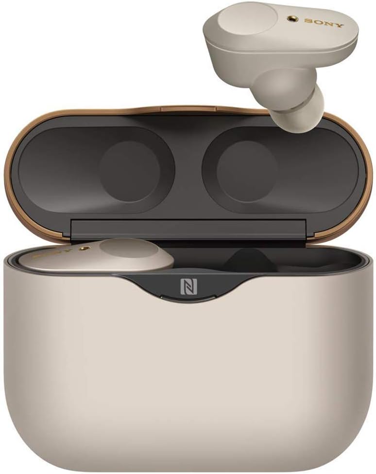 Amazon Com Sony Wf 1000xm3 Truly Wireless Earbuds Headphones With Industry Leading Noise Cancellation Silver Wf 1000xm3 S With Charging Case Bundle Including Deco Gear Power Bank Charger Headphone Cloth Electronics