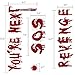 TMCCE Halloween Decoration Bloody Handprint Window Floor Clings Decals Stickers for Halloween Party Supplies - 6 Sheet