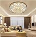 KALRI Luxury Crystal Chandelier LED Ceiling Lamp Flush Mount Modern Pendant Lighting Fixtures for Living Room Bar Shop (Dia 31.5'')