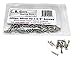 100-pack #2x3/8-inch (2x8mm) Nickel-Plated Phillips Round-Head Wood Screws - Great for Guitar Tuners/Machine Heads