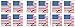 USPS Us Flag 2018 Forever Stamps (Book of 20)