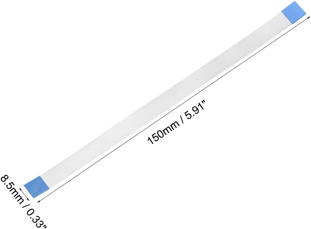 sourcing map Flexible Flat Cable, 16 Pins 0.5mm Pitch 150mm FPC FFC Flexible Ribbon Cable for LCD TV DVD Player Laptop 5Pcs (A Type) - Image 4