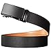 SOPONDER Belts for Men Black and Brown Leather Belts Big and Tall Black and Silver Buckles Dress Belts All Sizes