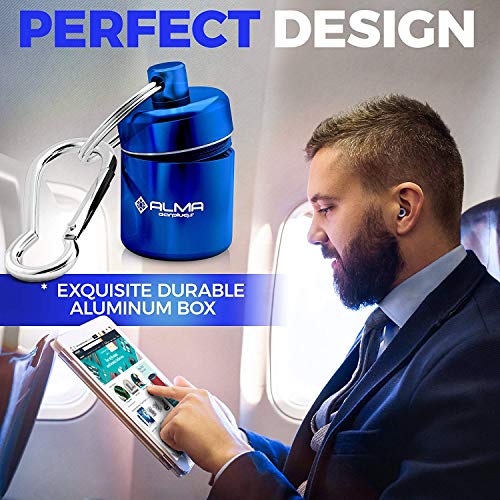 ALMA Ear Plugs Noise Reduction - Reusable Silicone Sound Protection - Best Noise Cancelling for Professional Musician Shooting Sleeping Concert Swimming Festival Motorcycle Travel Construction Work