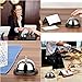 Call Bell with Business Card Holders - Improved Rubber Edge Service Bell for Office, Restaurant, Hotel, Reception - Big Chrome Finished Desk Bell 3.3