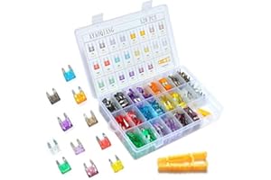 528 pcs Assorted Standard Auto Car Truck Blade Fuses Assortment - 2A 3A 5A 7.5A 10A 15A 20A 25A 30A 35A 40A-ATC/APR/ATO+ATM B