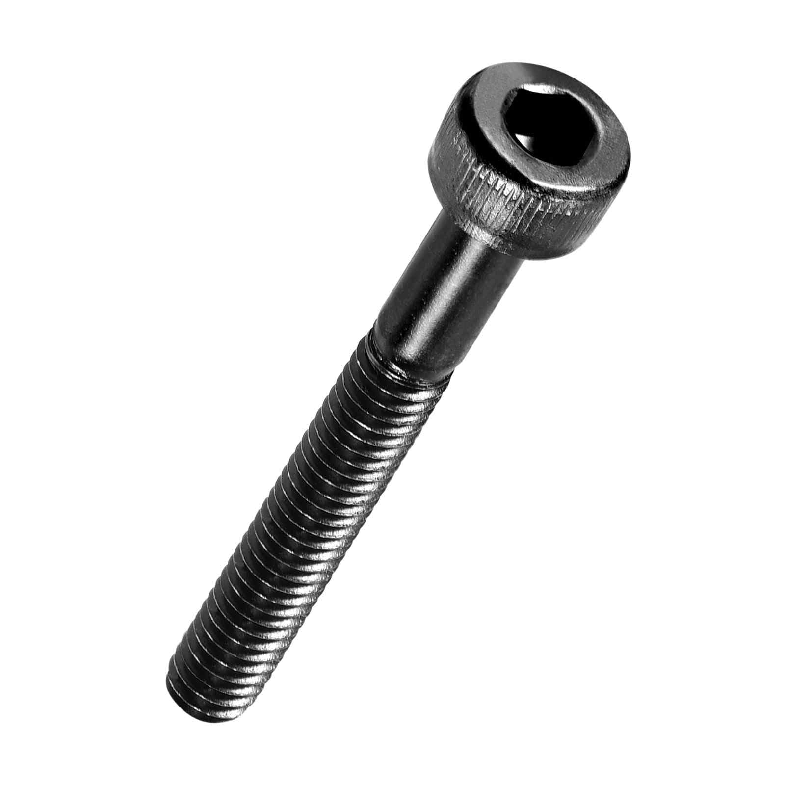 Kozelo 50pcs Socket Head Cap Screws - [M4-0.7 x 30mm] Alloy Steel Black Oxide Grade 12.9 Internal Hex Screw Full Thread for Industrial & Machinery Use, Black