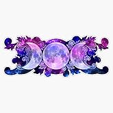 Triple Goddess Moons And Stars Sticker Bumper Sticker Vinyl Decal 5