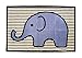 Bacati - Elephants Blue/Grey Rug