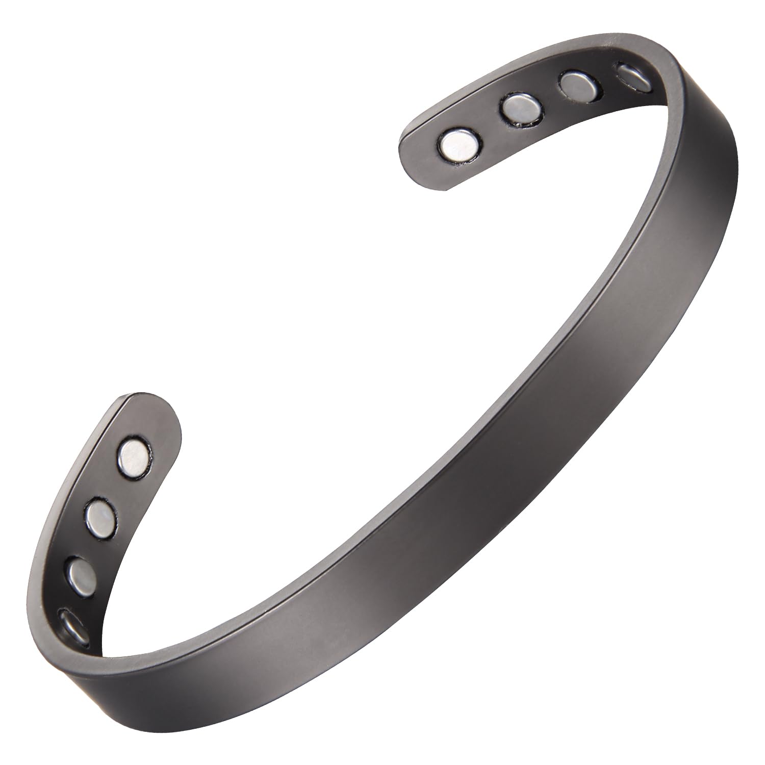 MagEnergy Pulsera de Cobre para Hombres y Mujeres Brazalete de Cobre Puro 99,9% con Imanes de 3500 Gauss Pulsera Ajustable de 6.8