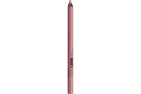 NYX PROFESSIONAL MAKEUP, Line Loud, Waterproof Lip Pencil, Infused with Vitamin E, Vegan Formula - FIERCE FLIRT (Pink)