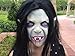 Sinma【Ghost Mask】Latex Creepy Scary Toothy Zombie with Hair for Cosplay