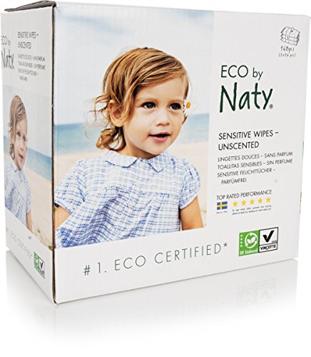 NATY Eco-Sensitive Wipes Triple Pack, Unscented, 168 Count