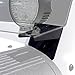 Xprite Lower Steel Windshield Hinge Corner Brackets Mounting for LED Spot Flood Lights Compatible with 2007-2018 Jeep Wrangler JK - 1 Pair