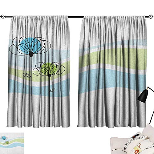 Josepsh Doodle Blackout Room Darkening Curtains Summer Flowers