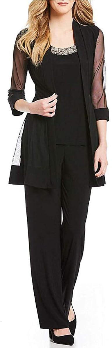 formal chiffon pant suits