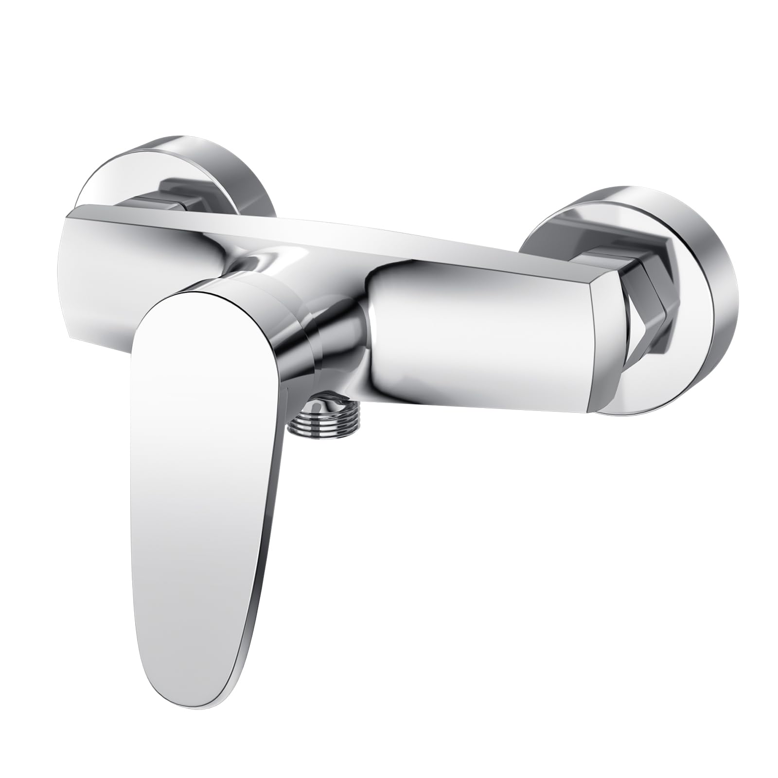 Hanstore Shower Mixer Valve Wall Mounted, Shower Faucet, Single Lever Shower Mixer Bar, 304 Stainless Steel Faucets for Bathroom, G1/2, Chorme Finished