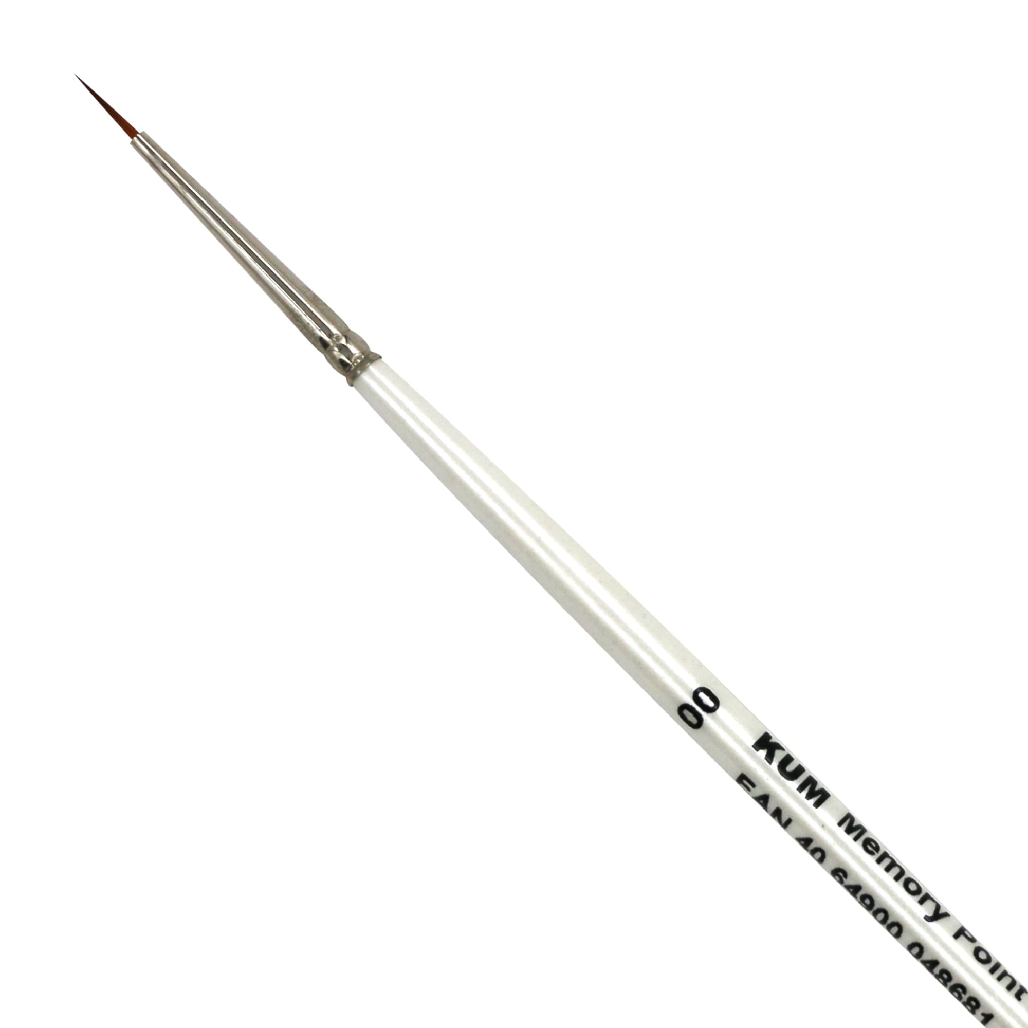 Kum 511.33.11-Memory Point Brushes, MemTip Pin RS #00, Round Tip, Pack of 1, Synthetic, White, #0 — image 1