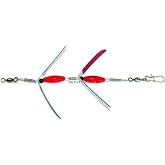 Mack's Lure Hot Wings Red Silver Sparkle, 1/10-Ounce