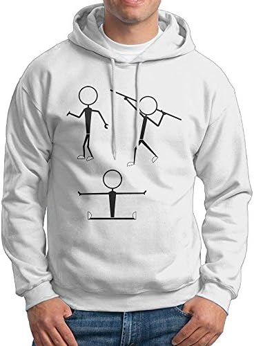 Shuiquwe Match People Cute Men's Sports Hoodies L White