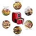 Best Choice Products 5.5qt 7-in-1 Digital Family Sized Air Fryer Kitchen Appliance w/ LCD Screen and Non-Stick Fryer Basket, Red