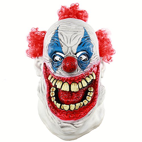 Demon Clown Mask - MICG Halloween Funny Scary Cosplay Evil