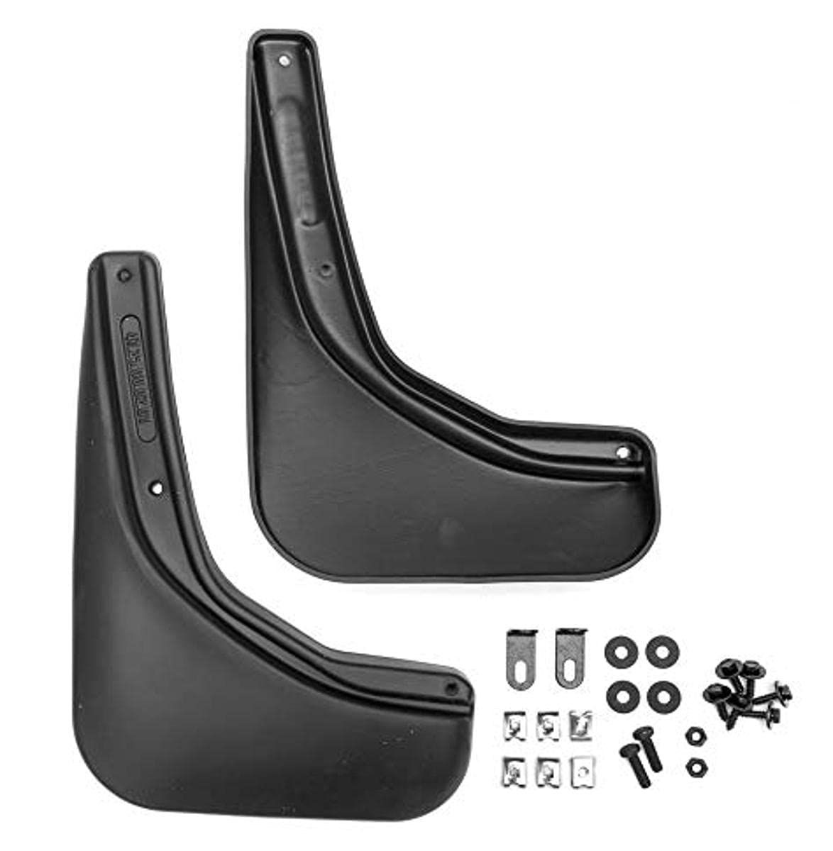 FROSCH Car Rubber Mudflaps Rear for RENAULT Kaptur, 2016-2 pcs with Fastener & Mounting Screws