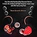 Earbuds with Microphone, Bambud Wired in Ear Headphones Earphones Stereo Dual Dynamic Drivers Ear Buds with Mic and Remote, Over Ear Noise Isolating Sports Headsets