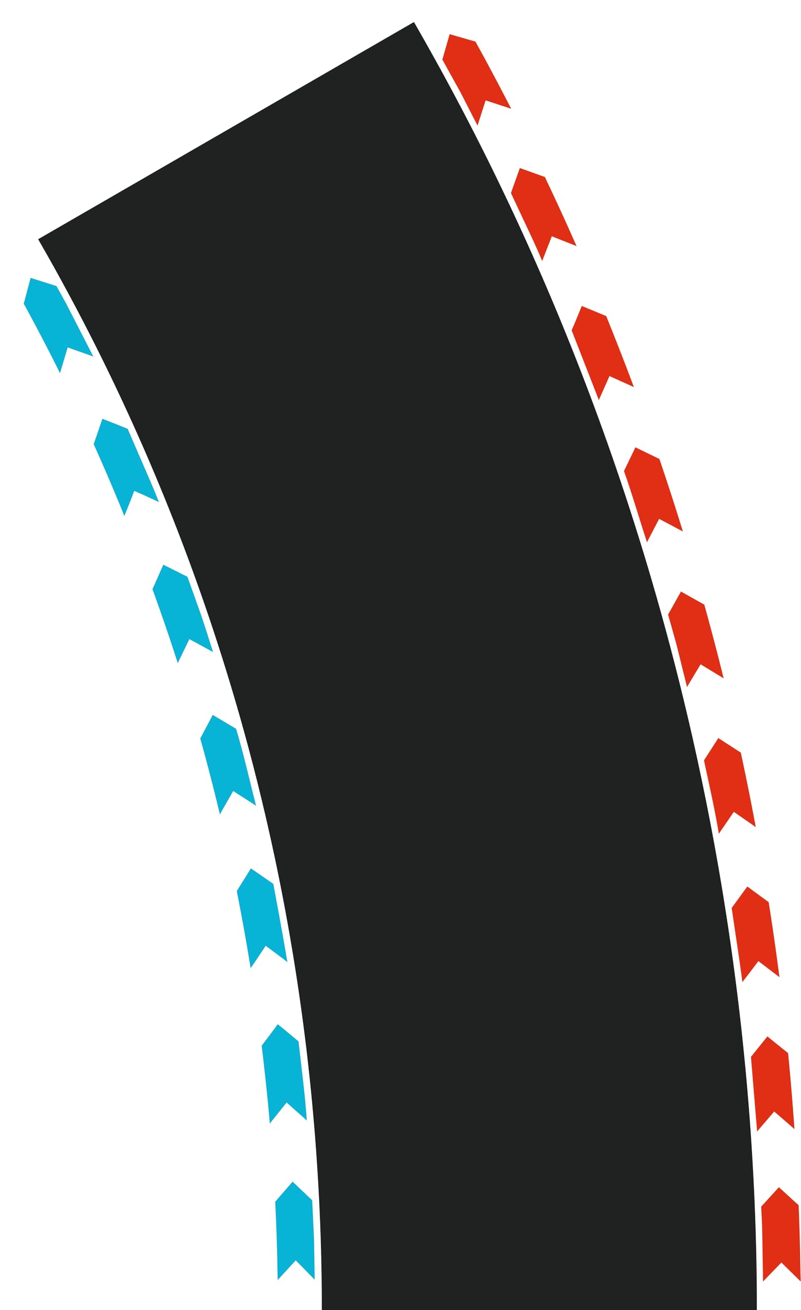 Carrera Hybrid, Track Pack Curves Radius, Extension set with 4 Pieces, 30° Corner Sections, 2 Right and 2 Left Curves, Perfect for Exciting Track Guides