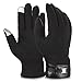 Vbiger Winter Gloves Texting Mittens Warm Cold Weather Gloves For Men(Black)