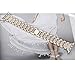 Secbolt Bling Bands Compatible with Apple Watch Band 42mm 44mm 45mm 46mm 49mm Women iWatch Series 10/9/Ultra/SE/8/7/6/5/4/3/2/1, Dressy Jewelry Metal Bracelet with Rhinestones, Champagne Gold