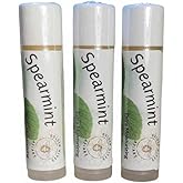 Golden Hives Apiary Moisturizing Lip Balm With Raw Beeswax & Organic Cocoa Butter - Spearmint (Pack of 3)