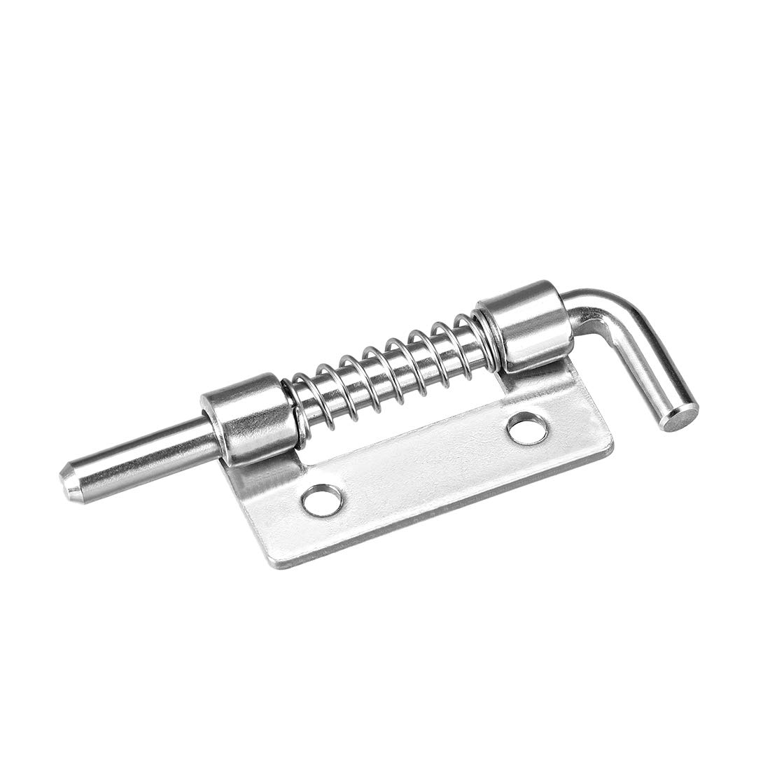 sourcing map Spring Latch, 2.2 Inch Left-Handed Stainless Steel 304 Barrel Bolt Lock for Cabinet Door