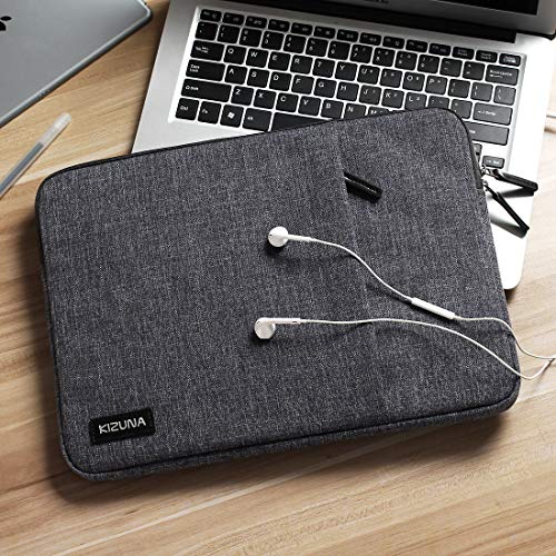 KIZUNA Tablet Sleeve Case 10 Inch Water-Resistant Laptop Bag for 10.1" Notebook/9.7" 10.5" 11" iPad Pro/Microsoft Surface Go/10.8" Huawei MediaPad/Samsung Galaxy Tab S4/Acer Iconia One 10 -Grey